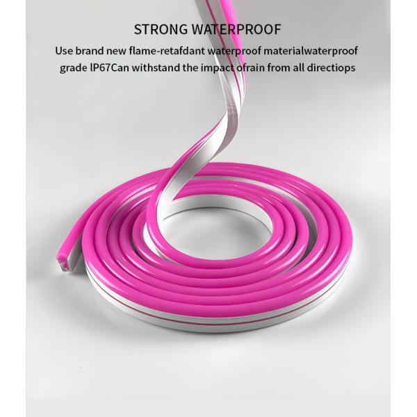 Tubo de neón LED flexible de silicona de 06*13 mm IP65, luces de tira de neón LED flexibles de emisión lateral antigolpes
