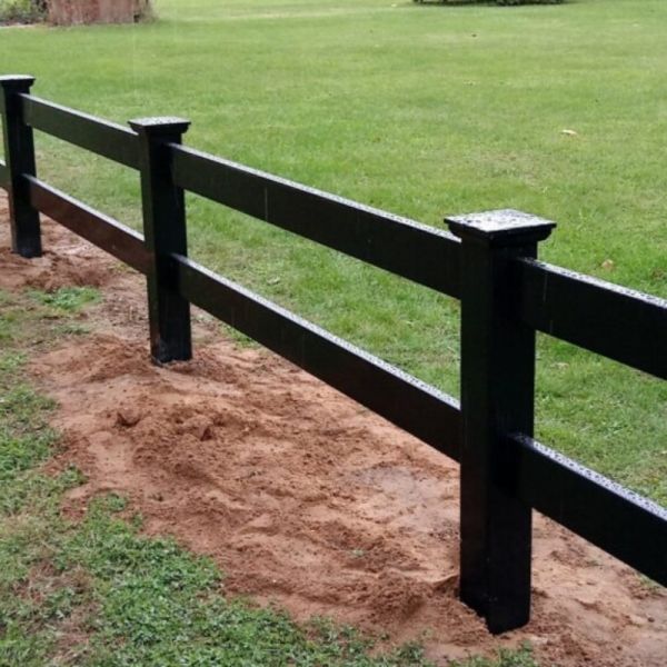 UV resistance Pvc Cross Pvc Ranch Rail Fence  4ft 5ft High