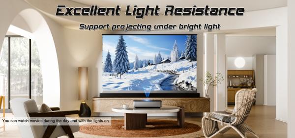 Motorized Tension Floor Rising Screen PVC UST Alr Projector Screen