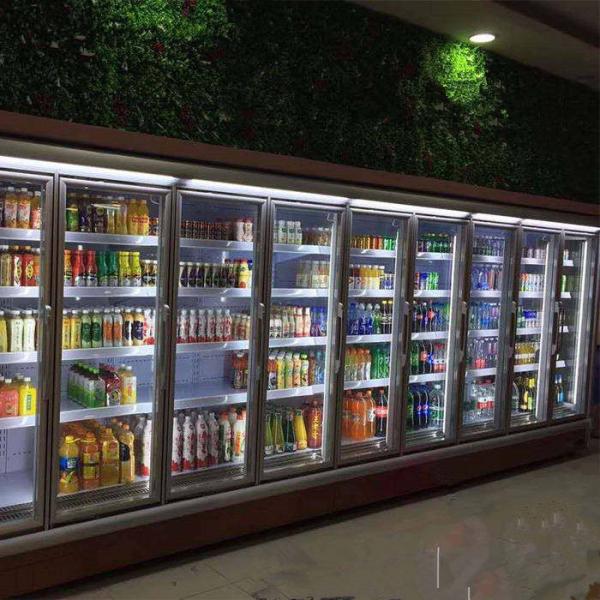 Equipamentos de refrigeração de vidro do supermercado da porta 380V