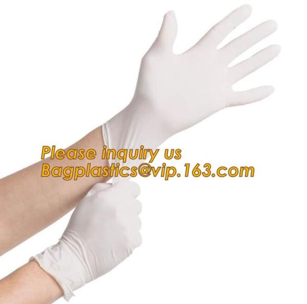 Natural Disposable Powdered Free Custom Medical Examination Latex Gloves,Powder-free non-sterile 100% natural rubber lat