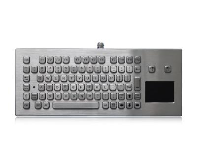 Teclado de aço inoxidável escovado à prova de explosões de IP65 USB com o Touchpad para a mina de carvão