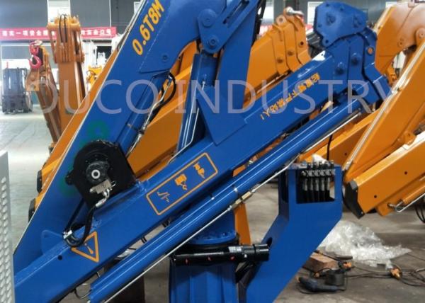 Marine Fish Boat Knuckle Telescopic Boom Cranes 0.6T 8M