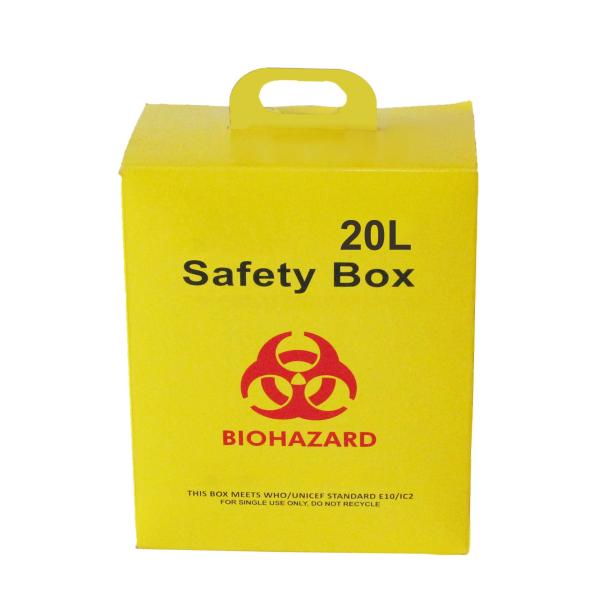 коробки острой коробки коробки собрания иглы логотипа избавления Biohazard 15L подгонянные контейнером упаковывая