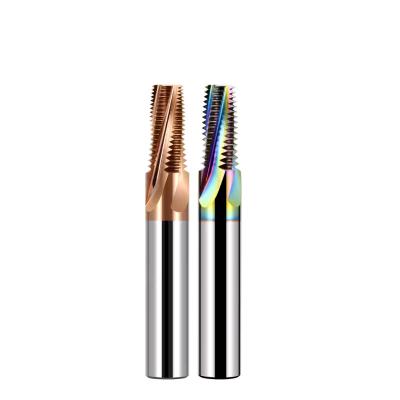3/8 Carbide Thread Milling Cutter BSPT RC 55 Degree with bronze Nano Coating