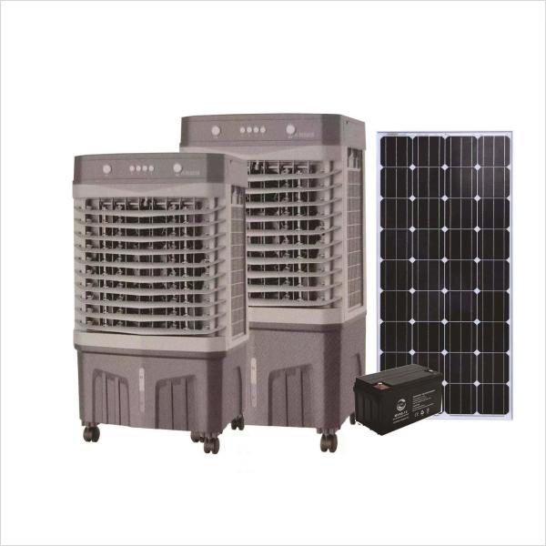 Room Portable 12V/24V Solar Cooler Fan with Evaporative Air Conditioning 515*350*915mm