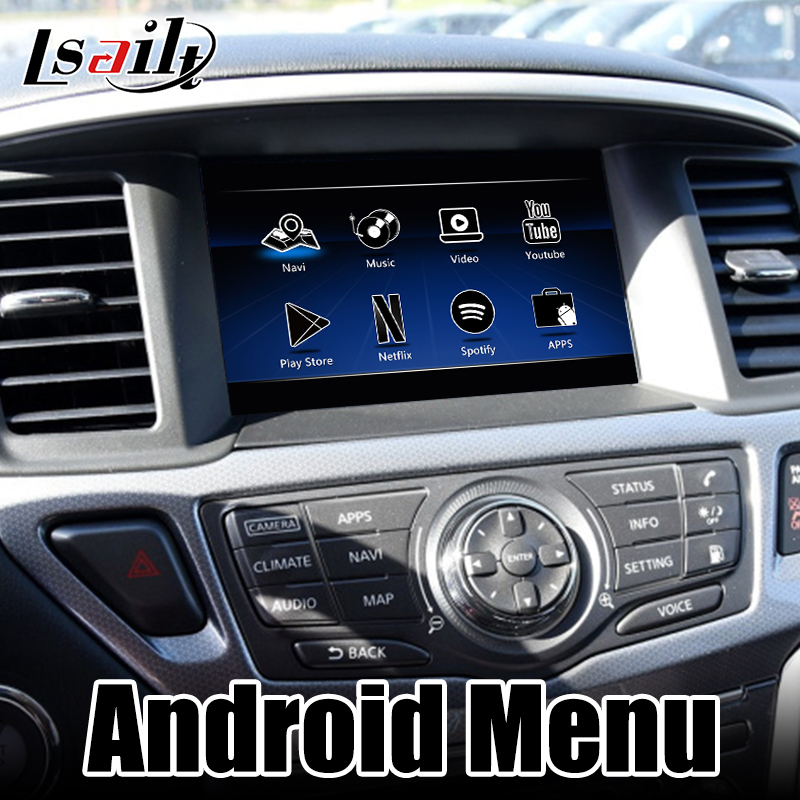 Аудио интерфейс с CarPlay, автомобиль автомобиля андроида 4GB PX6 Nissan Pathfinder андроида, NetFlix для Armada