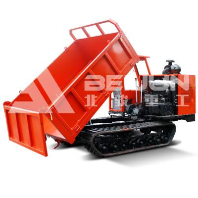 Transporte de caminhão de 5 toneladas com descarga hidráulica
