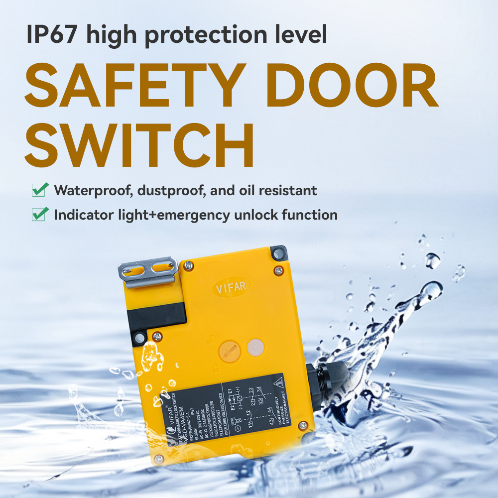 Safety Door Switch Offering Electrical Isolation And Mechanical Stability Ensuring Safe Operation Of Industrial Equipment