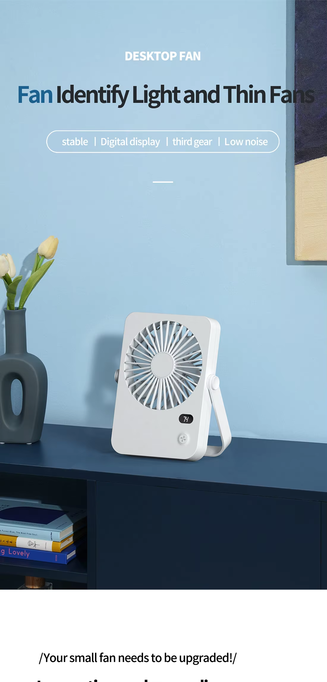 Quiet Cooling Electric Misting Portable Desk Fan With Adjustable Angle Home Office Hotel