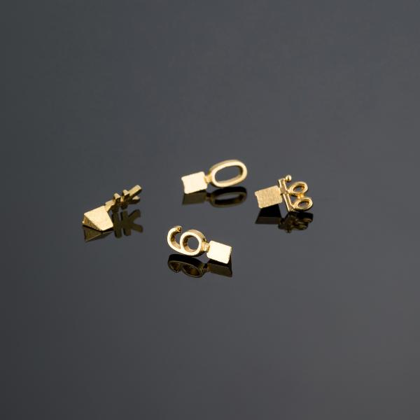 Настраиваемые золотые металлические дисплеи цен для ювелирных часов и предметов роскоши