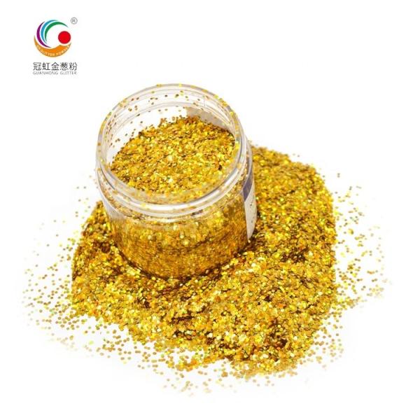 Gold Laser Holographic Fine Glitter Eyeshadow Powder Wedding Decoration