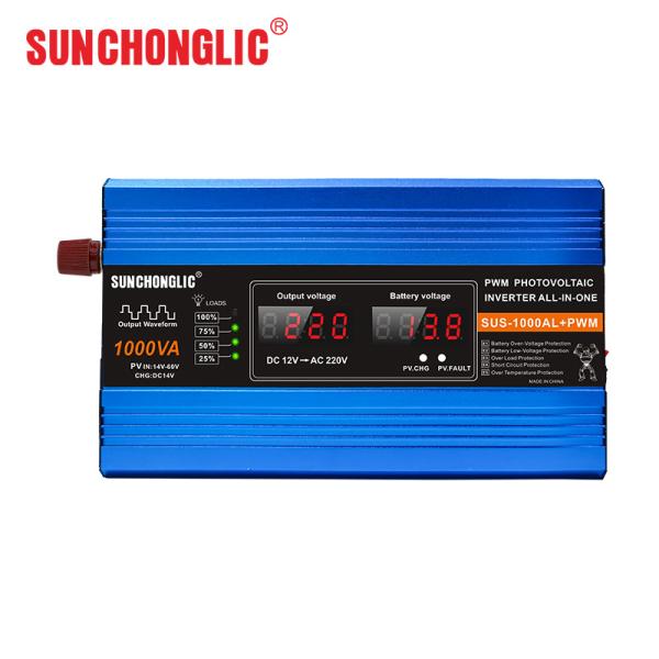 12v To 220v Solar Charge Inverter 1000va 1000w Modified Sine Wave Power Inverter