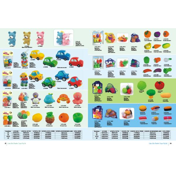 Vinyl Vegetables Rubber Bath Toys Squeezing Sound Muti Colors / PMS Available