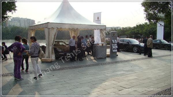 Commercial High Peak Tents Shelter Portable Gazebo Canopy For Auto Test Drive Event