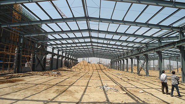 Fully Custom Prefabricated Steel Buildings Q235 Q355 H Section Steel Structure Industrial