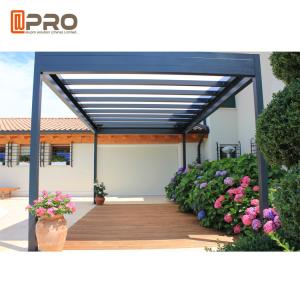 3x3m Modern Aluminum Pergola , Motorised Retractable Sliding And Folding