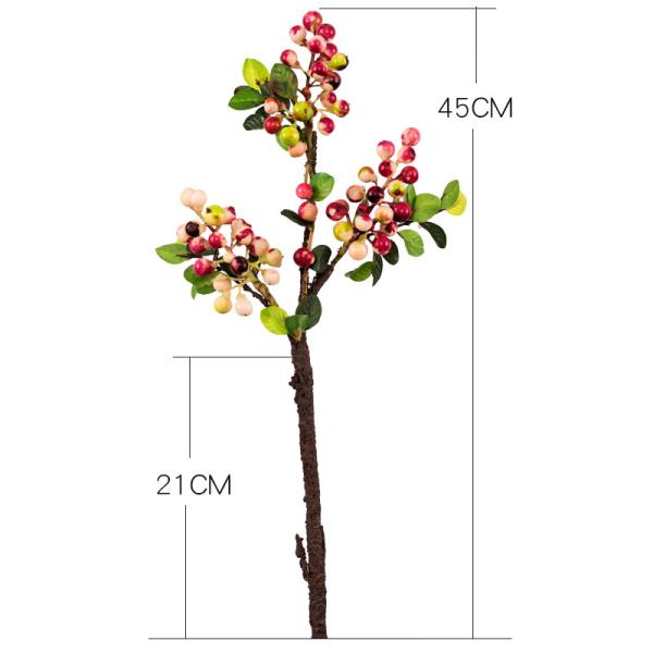 Christmas Berry Stem Artificial Plants Red and Blue Berries for All Festivals Occasion
