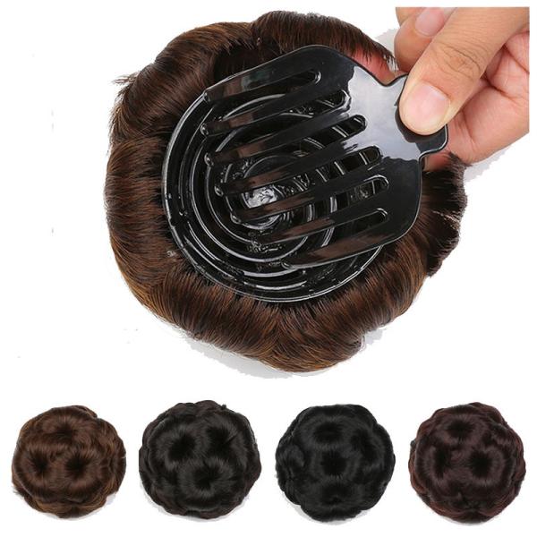 60% Longest Hair Ratio Synthetic Hair Braided Chignon for Natural Fashion in 2022