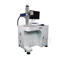 Machine de marquage laser à fibre de bureau avec puissance de 10/20/30/100W et vitesse de marquage de 7000 mm/s
