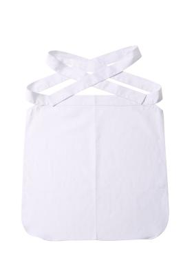 Sarja 2/1 de cozinheiro chefe White Half Apron do algodão 35% do poliéster 65% do bolso de remendo