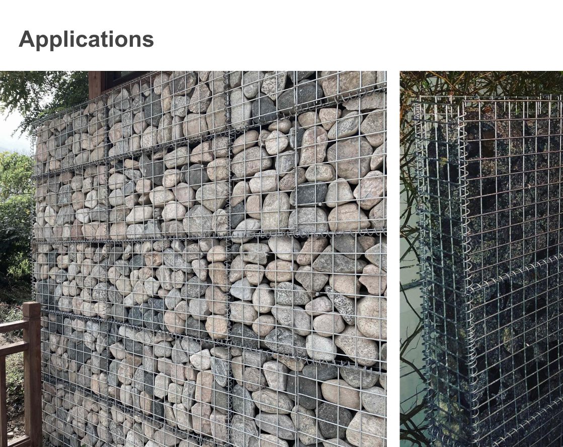 Hot Dipped Galvanized Welded Gabion Box 3x1x1m for Flood Control Retaining Wall