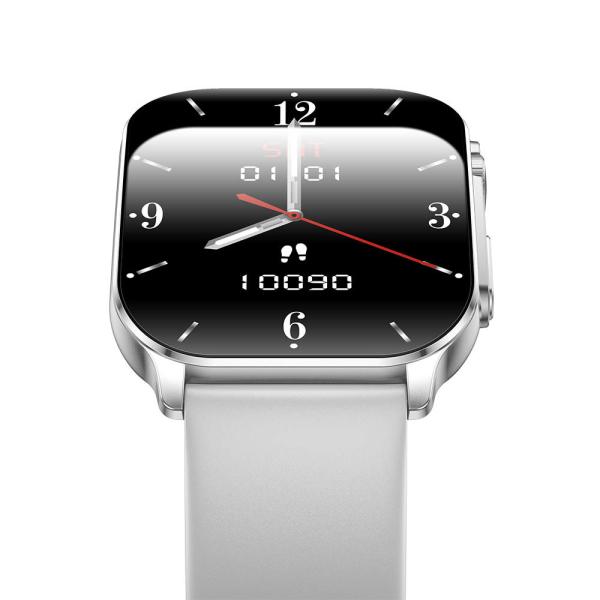 KW281M 2,01  Écran courbé flexible AMOLED Smart Watch avec Dafit APP et le bord métallique