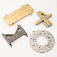Gold Metal Name Plates Custom Metal Label for Luggage Bag Silver Hanging Luggage Tag