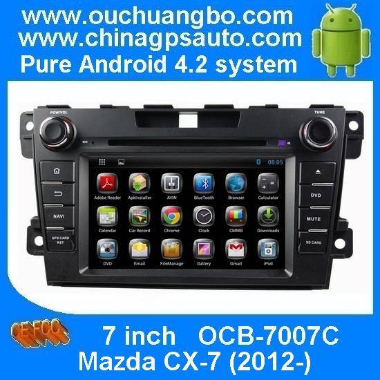 Ouchuangbo Android 4.2 DVD Navi Radio Player for Mazda CX-7 (2012-) Car Pc GPS iPod BT 3G Wifi OCB-7007C
