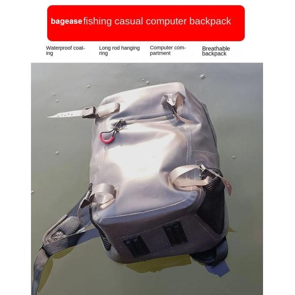 Waterproof Lure Rod Bag Multifunctional Fishing Gear Bag Outdoor Mountaineering Backpack Computer Bag Fishing Backpack