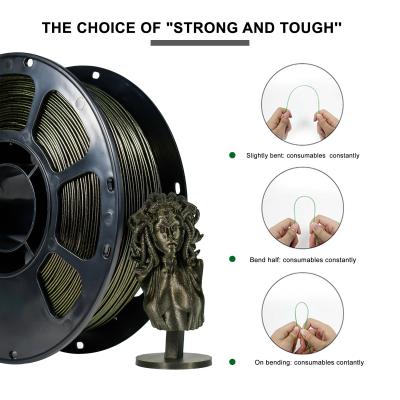3D Printer Filament Change Star Gold PLA+ Filament 1.75mm Dimensional Accuracy +/- 0.02mm