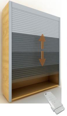 Remote Control Roller Shutter Rolling up Door for Cabinets/ Furnitures
