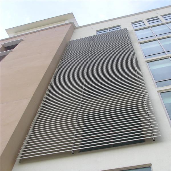Roll Formed Horizontal Aluminium Louvres C shaped 85mm Width