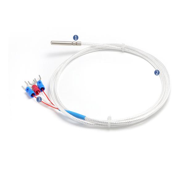 Temperature Controller Thermocouple Sensor Cable Stainless Steel Probe Tube PT100 -50°C~200°C