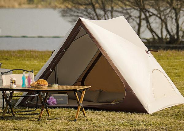 Tente de camping pop-up portable imperméable en plein air 150X200X130CM, enduite de PU2000MM, en polyester 210T, conception triangulaire, ouverture rapide entièrement automatique, auvent de plage