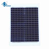 painel solar de vidro transparente de 20W 18V para painel de energias solares cristalino solar dobrável do carregador ZW-20W-18V do painel o mono