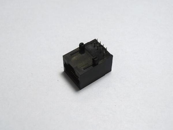 Network RJ45 Female Connector With Transformer 180 Degree 8P8C 10/100/1000 Base - T
