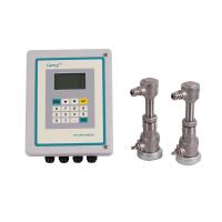 capteur à hautes températures de l'acier inoxydable rs485 et 4-20mA d'insertion de l'eau de modbus ultrasonique fixé au mur de débitmètre