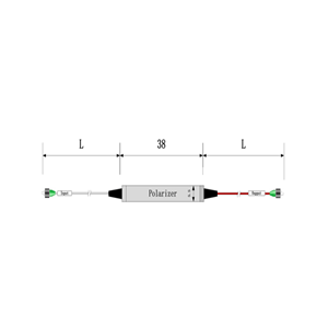 High Extinction Ratio Polarization Maintaining Fiber Polarizer , PM Fiber Polarizer 1310nm 1550nm