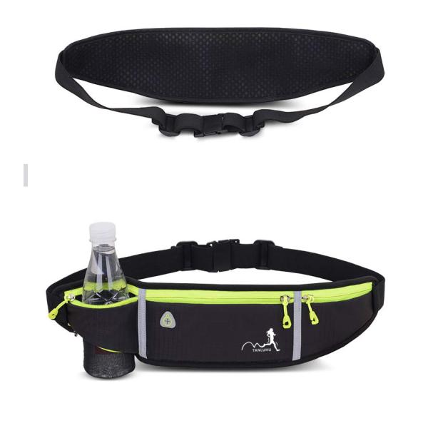Nylon Outdoor Sports Running Jog Waist Bag Waterproof Phone Waist Belt Pack Fitness Elastic Fanny Pack