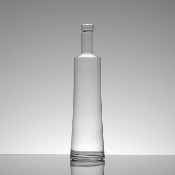 Free Sample Decal Surface Handling Glass Wine Bottles for Gin Vodka Whisky