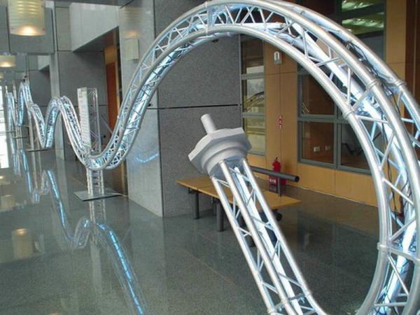 Silver Aluminum Circle Truss / Star Arch Truss For Lighting