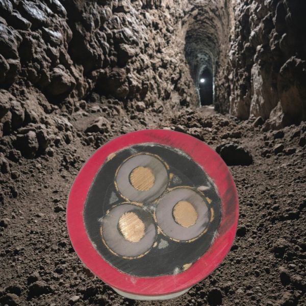 Câble d'alimentation minière flexible HV 6/10KV MYPTJ Câble électrique souterrain