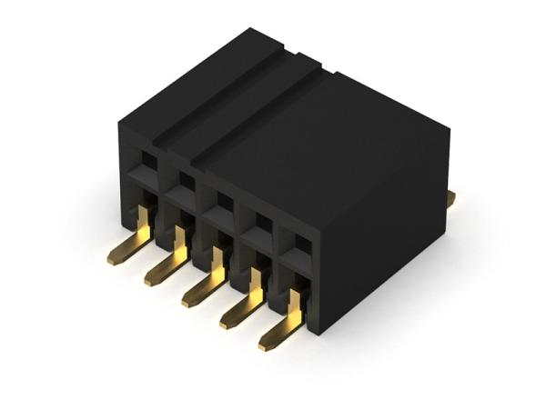 Female Header Connector 1.27mm Dual Row Sild Entry SMT Type 2*2PIN To 2*40PIN H=3.45mm