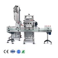 Machine automatique de fermeture de bouteille en PET linéaire, machine d'étanchéité du couvercle du conteneur en plastique avec commande PLC
