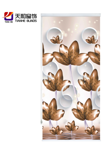 Digital printed window shades,sunscreen roller blind,new design printed roller blinds  3D roller blinds fabric  shutters