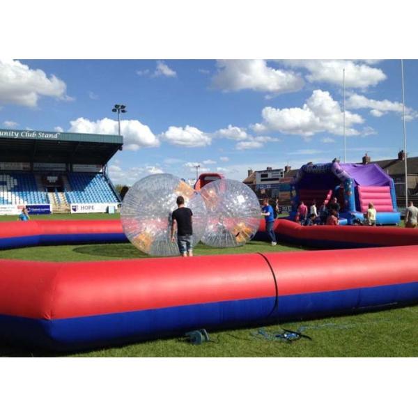 печатание следа вращающееся кольцо 40ft гигантское красное передвижное Zorb подгоняет