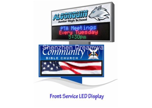 Front Maintenance P10 Outdoor LED Signs Advertising with OPTO / SILAN