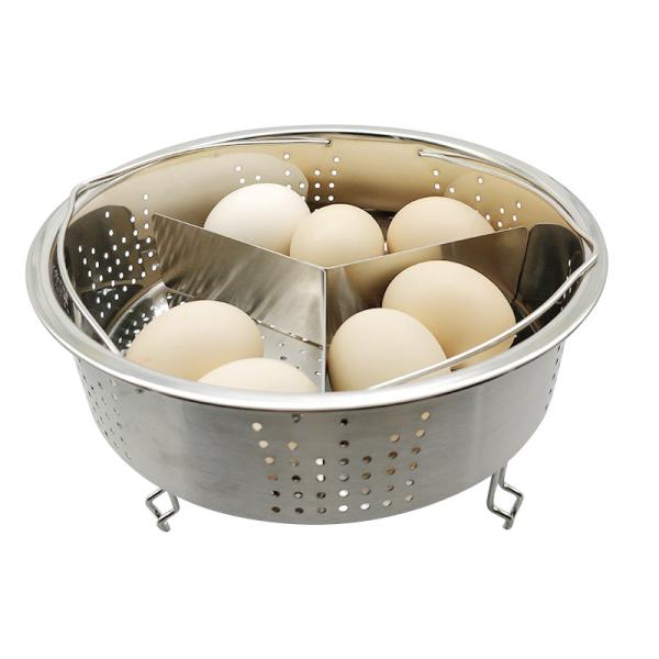 Microwave Silicone Kitchen Utensils FDA Multifunction Stainless Steel Food Steamer Insert