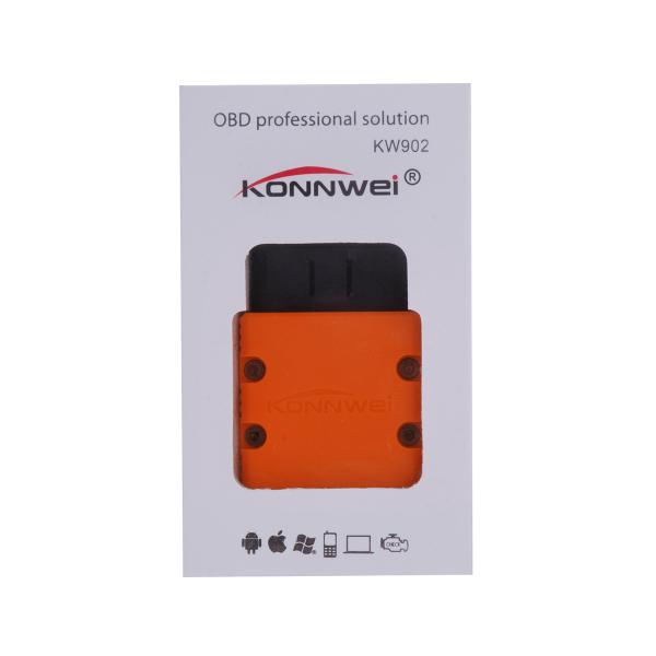 Software J1939 2402-2480MHZ da ferramenta KW902 Elm327 V1.5 da varredura de Konnwei do telefone celular de Android
